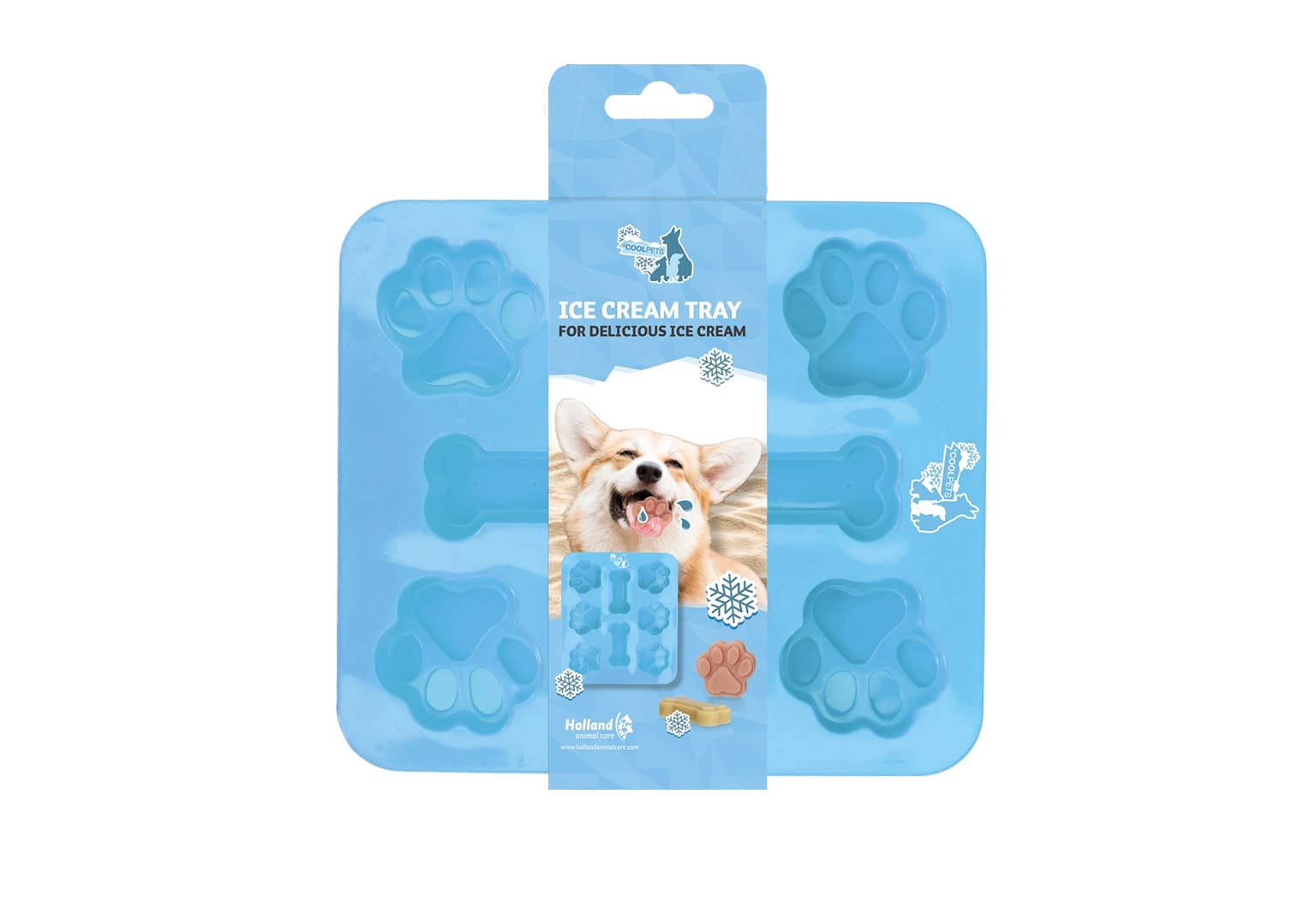 Moules à glace biscuits Dog Ice Mix Tray coolpets les trésors de sparow